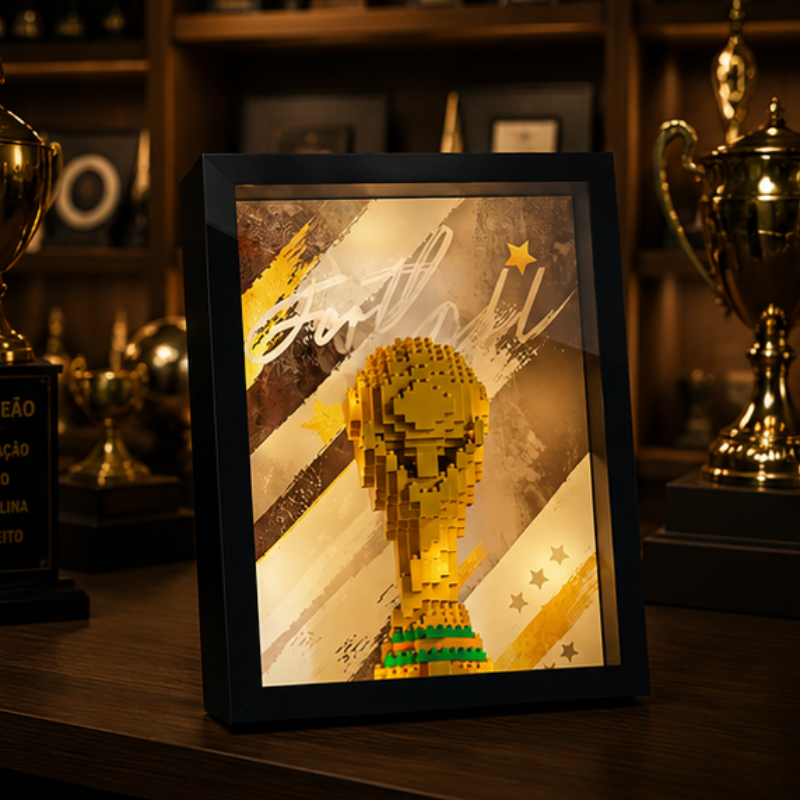 Porta-Retrato Trofeu Copa do Mundo | 769PCS MINI BLOCOS