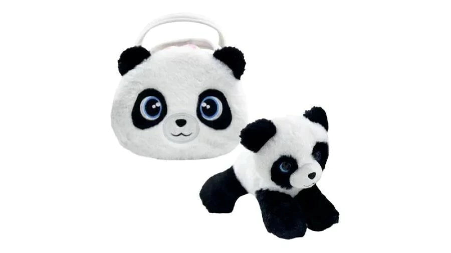 Pelúcia Cutie Handbag Ursinho Panda c/ Bolsinha Deluxe Multikids