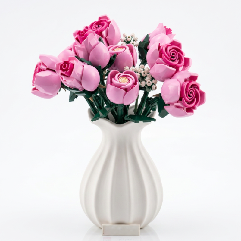 Buquê de Rosas Cor de Rosa | 789PCS