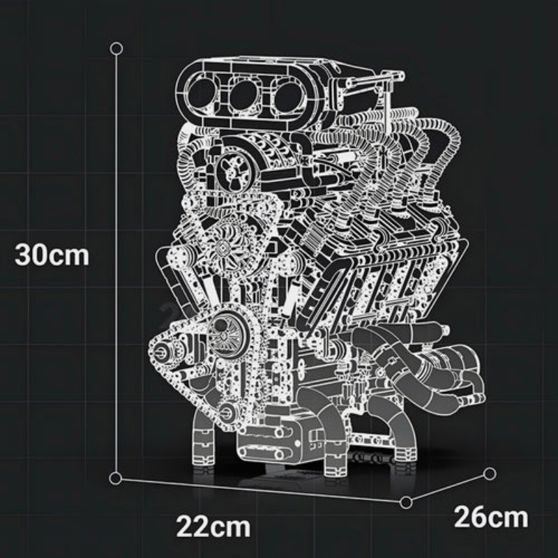 Supercharged V8 American Motorizado | 2348PCS