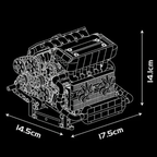 Motor Inline-6 German Motorizado | 744PCS