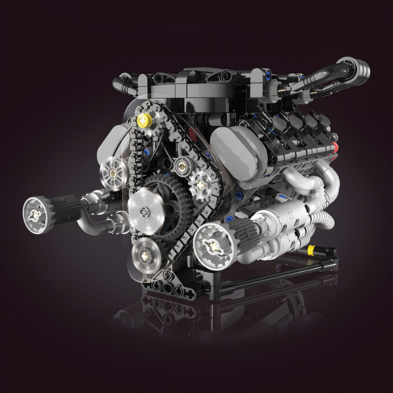 Motor V8 Engine Motorizado | 716PCS