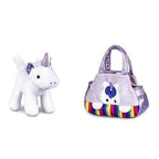 Pelúcia Cutie Handbag Unicórnio Roxo c/ Bolsinha Multikids