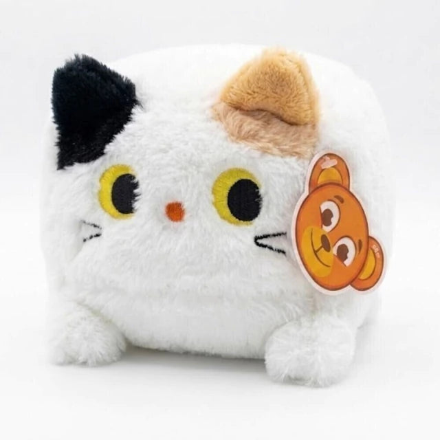 Pelúcia Quadrada de Gatinho 20cm Branco BBR Toys R3609