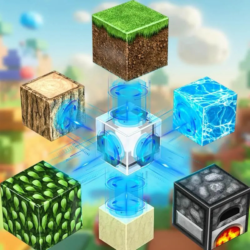 Praia Abelha - Blocos Magnéticos Minecraft | 128PCS