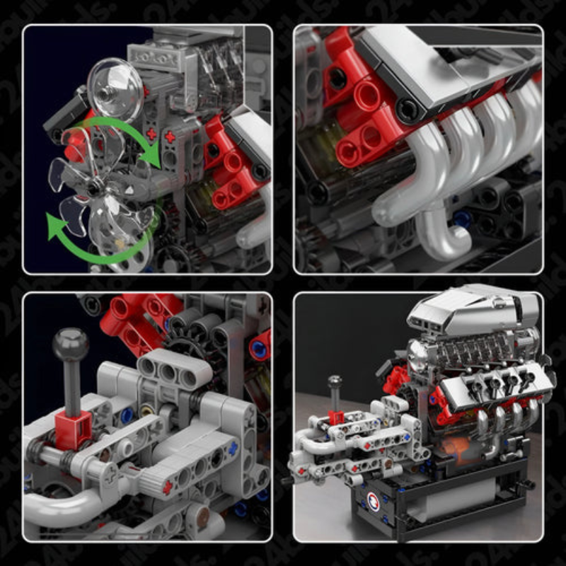 V8 Supercharger Motorizado | 856PCS