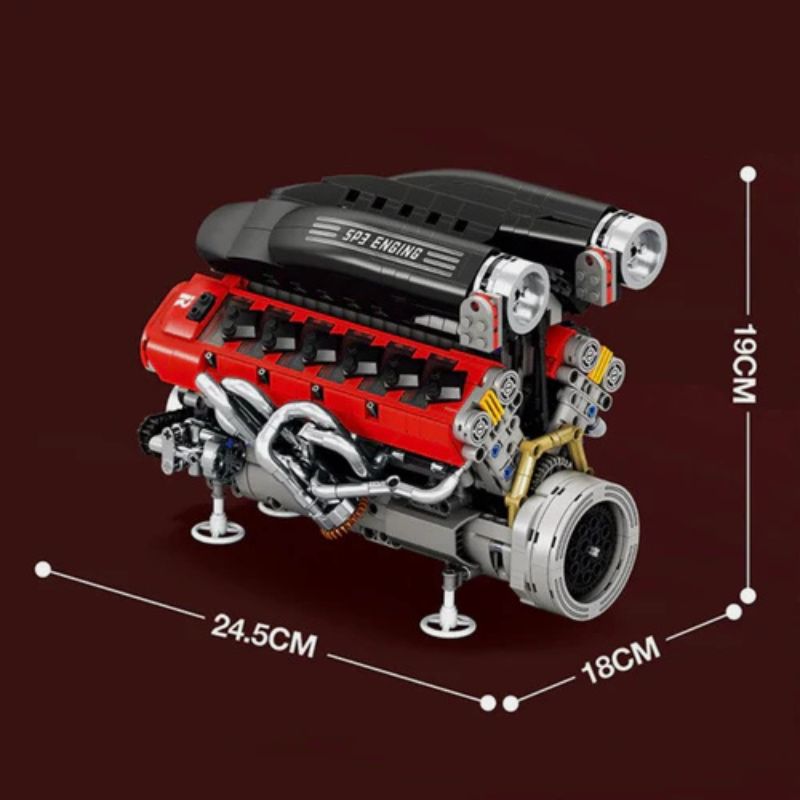 Italian V12 Hypercar Motorizado | 1240PCS