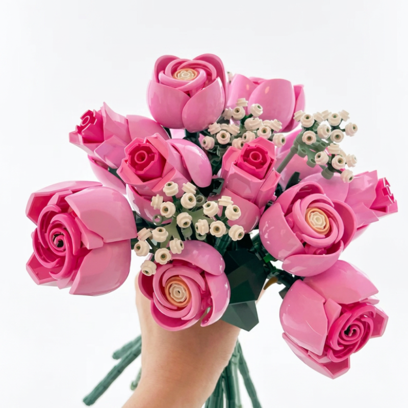 Buquê de Rosas Cor de Rosa | 789PCS