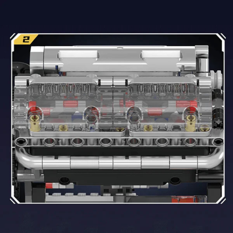 Motor V8 Mould King Motorizado | 534PCS