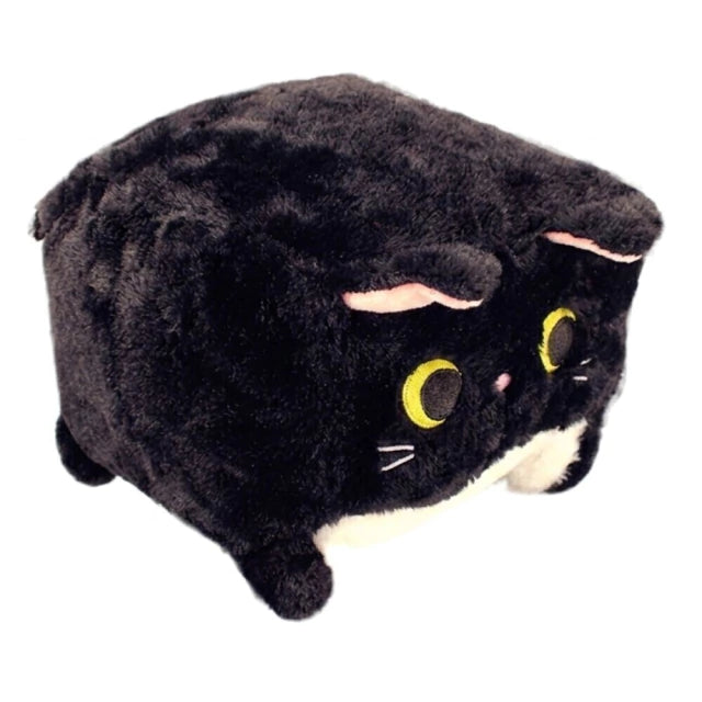 Pelúcia Quadrada de Gatinho 20cm Preto BBR Toys R3609