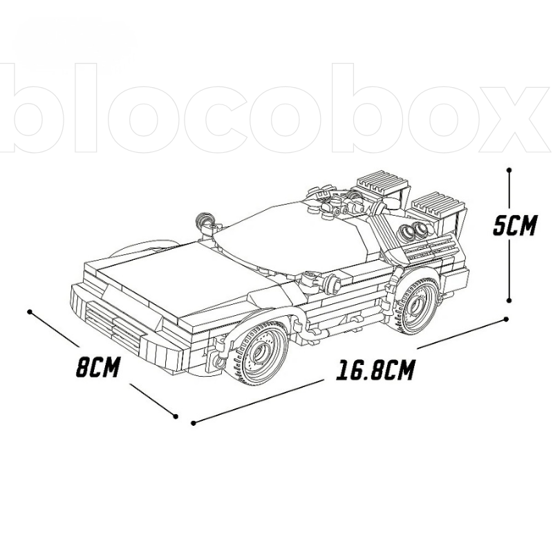 DMC DeLorean - De Volta para o Futuro | 405PCS
