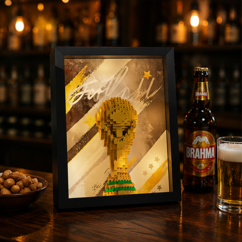 Porta-Retrato Trofeu Copa do Mundo | 769PCS MINI BLOCOS
