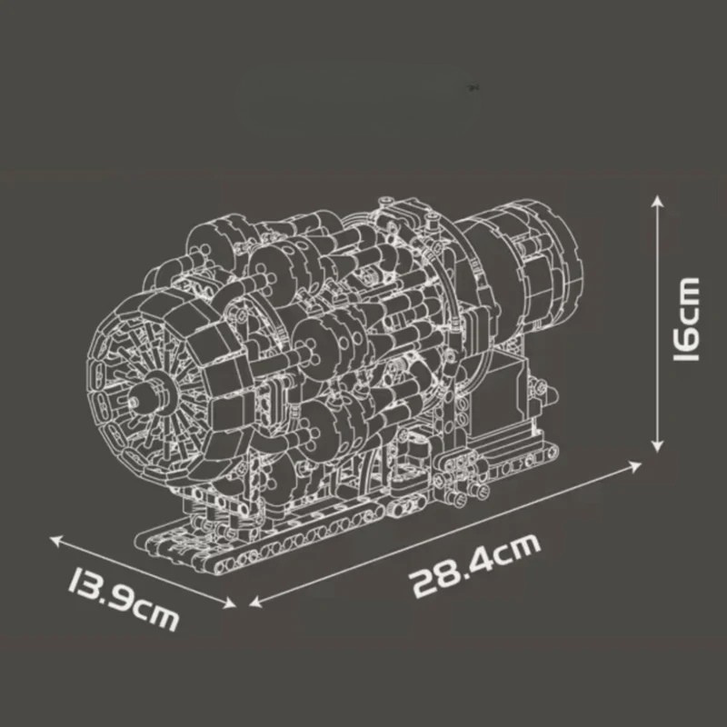 Motor Turbojet Motorizado | 1214PCS