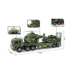 Caminhão Cegonha Militar com Dois Veículos 1:16 - Brink Center