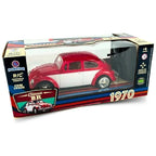 Carrinho de Controle Remoto Fusca Clássico Vermelho Polibrinq
