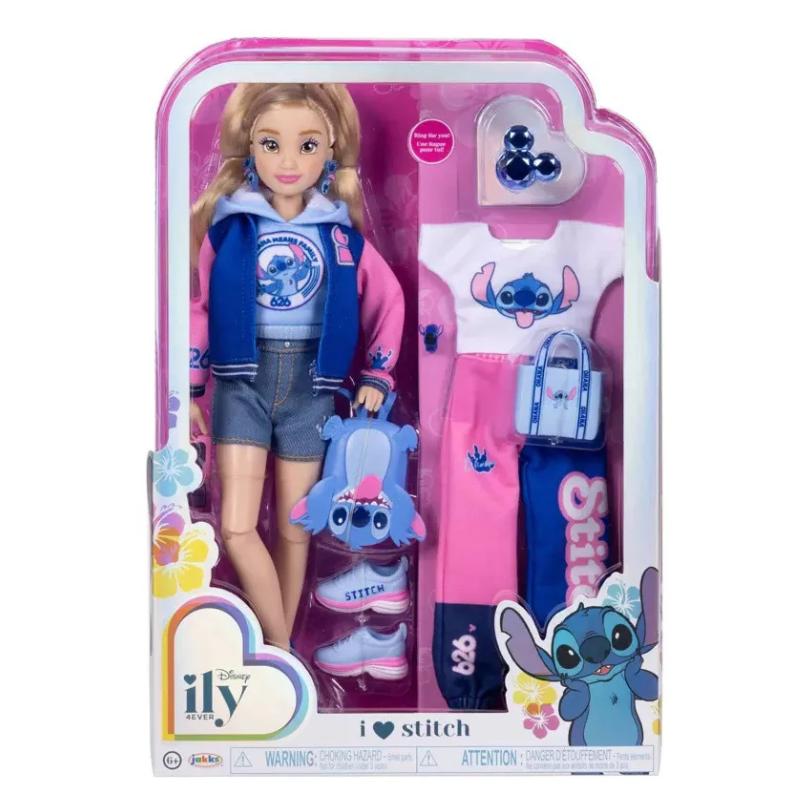 Boneca - Disney - Ily - Fashion Doll - Stitch - Rosa e Azul