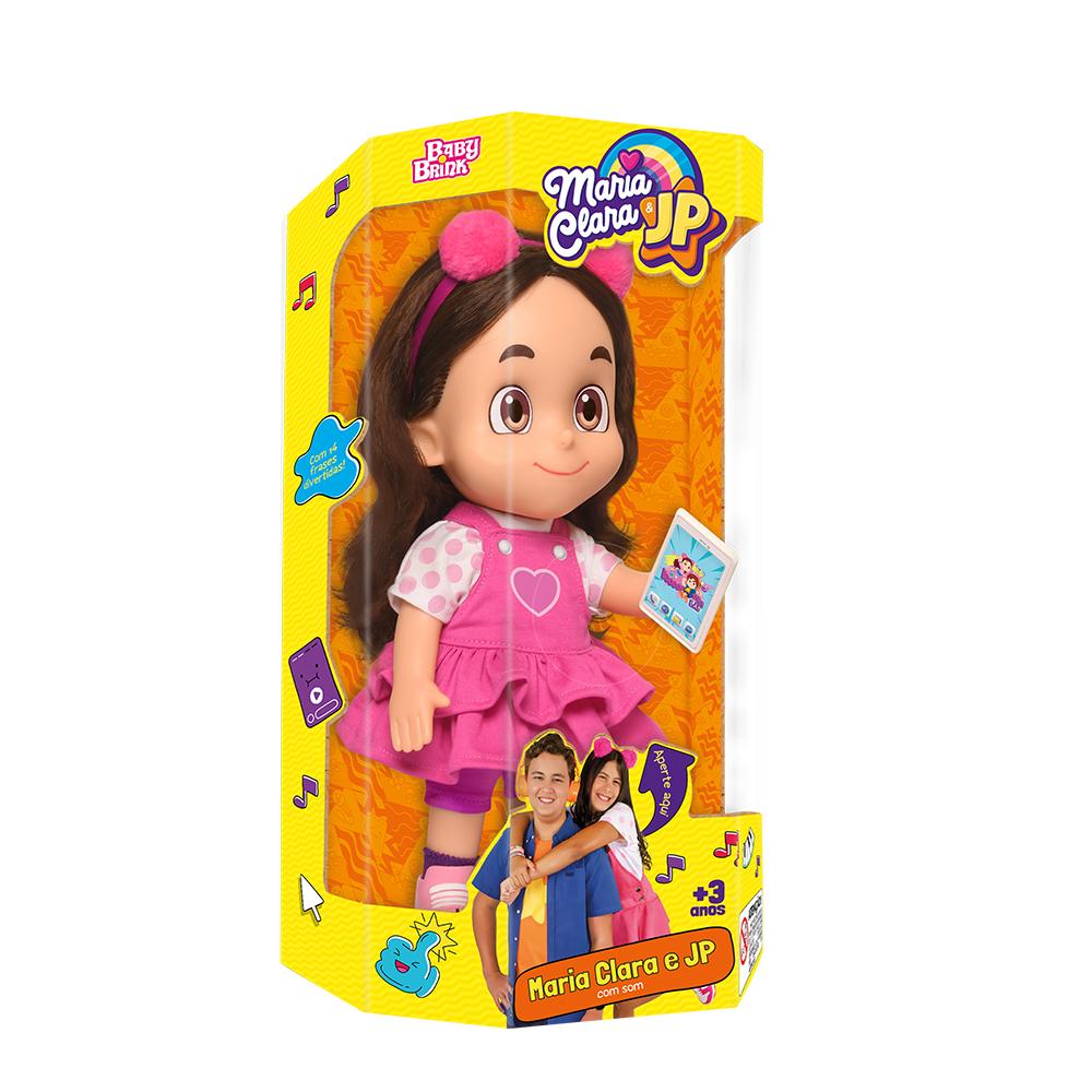 Boneca - Maria Clara E Jp - Maria Clara - Frases - Rosa - 32cm - Novabrink