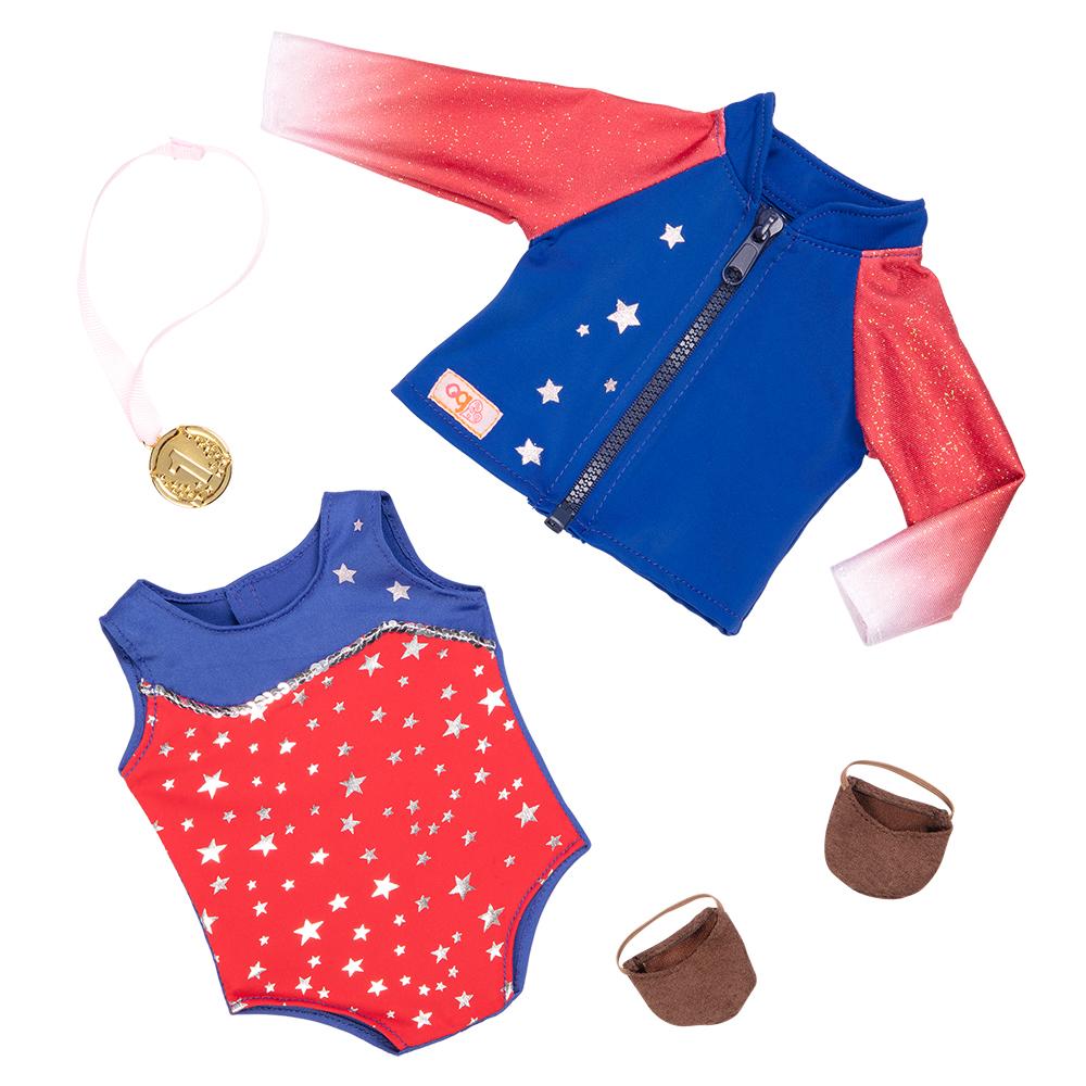Boneca Nya - Our Generation - Campeã de Ginastica - Com Acessórios - Vermelho - Candide