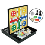 Jogo 4 em 1 Dama-Xadrez-Ludo-Gamão