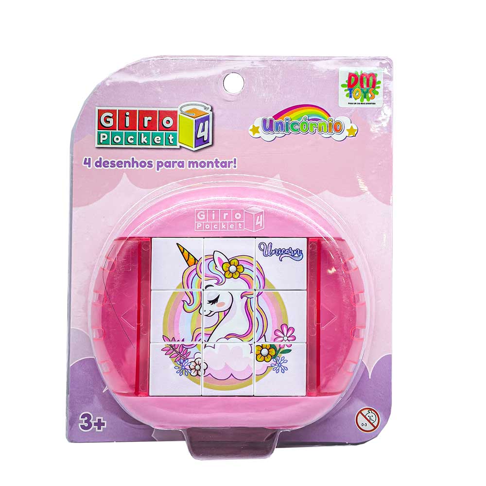 Quebra-Cabeça Giro 4 Pocket Unicórnio