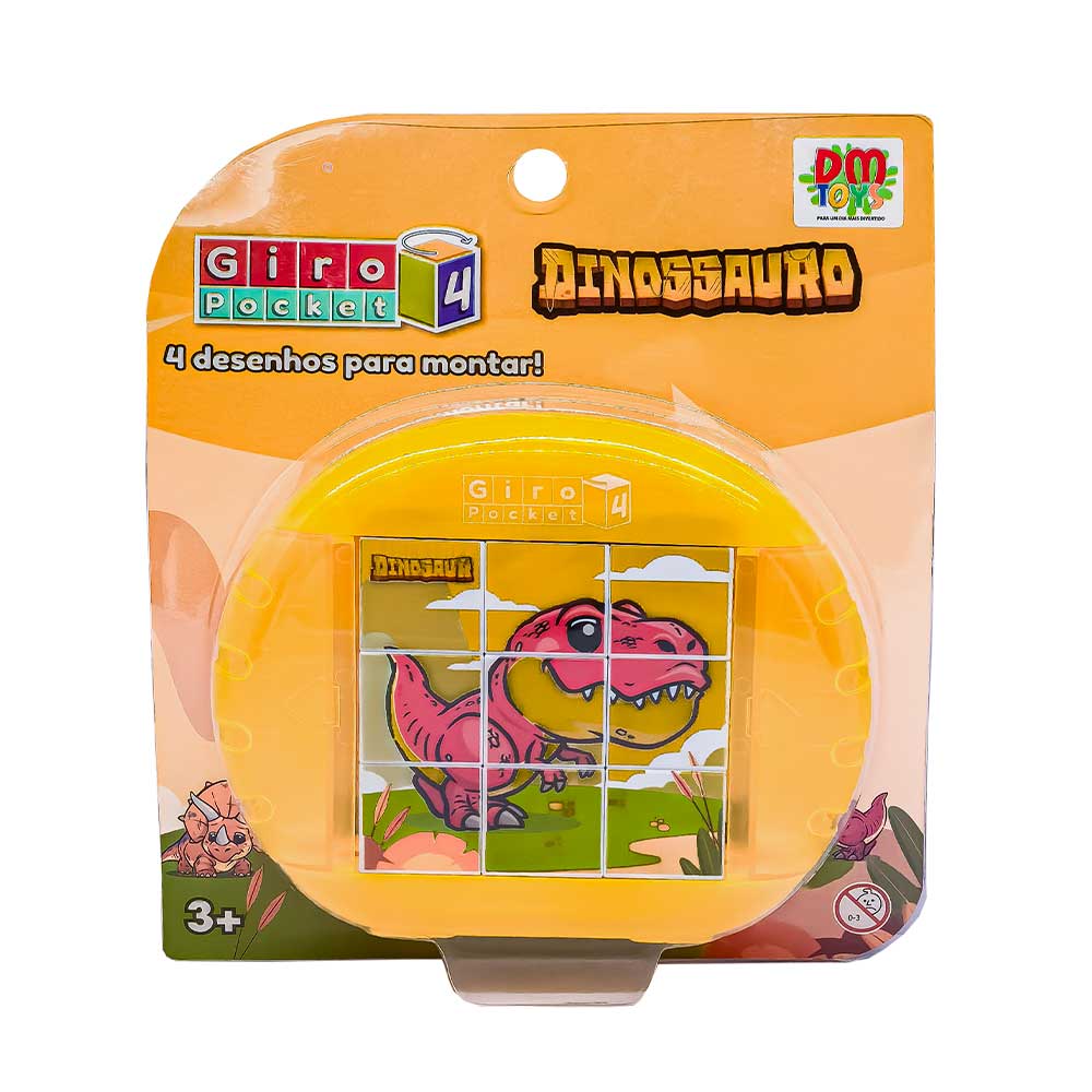 Quebra-Cabeça Giro 4 Pocket Dinossauro