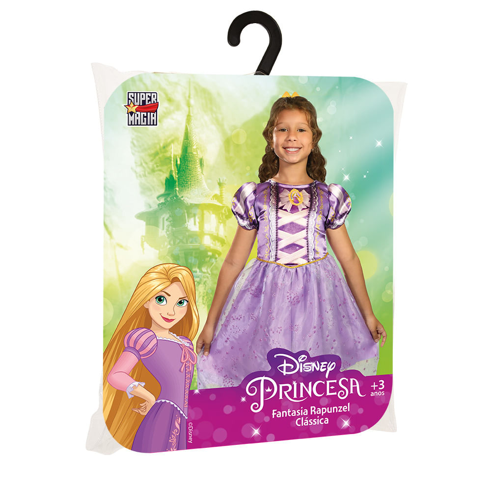 Fantasia - Princesa Rapunzel - Disney - Classica - P - Novabrink