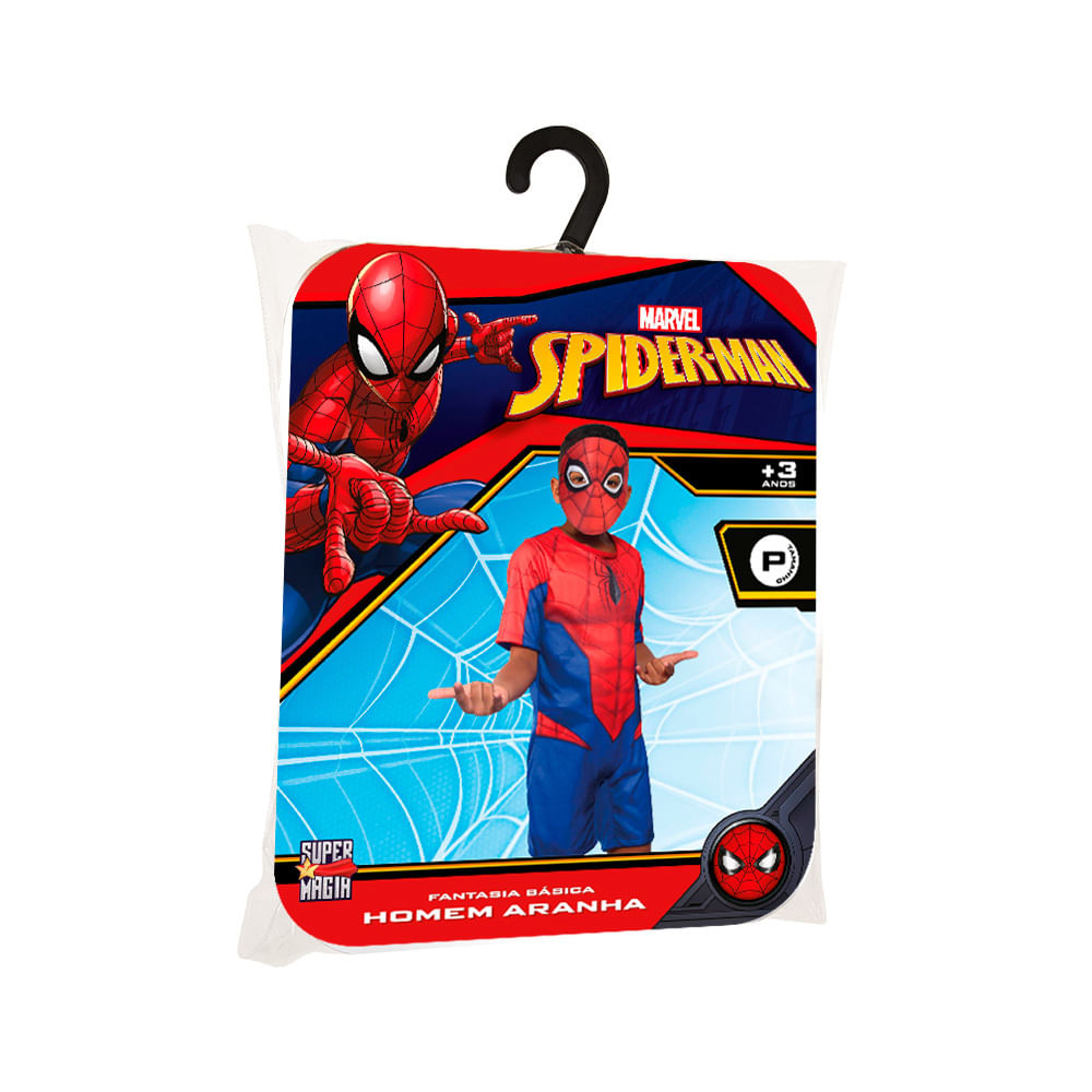 Fantasia Infantil - Homem Aranha - Tam M - Novabrink
