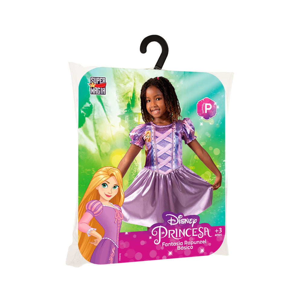 Fantasia Infantil - Rapunzel - Tam G - Lilás - Novabrink