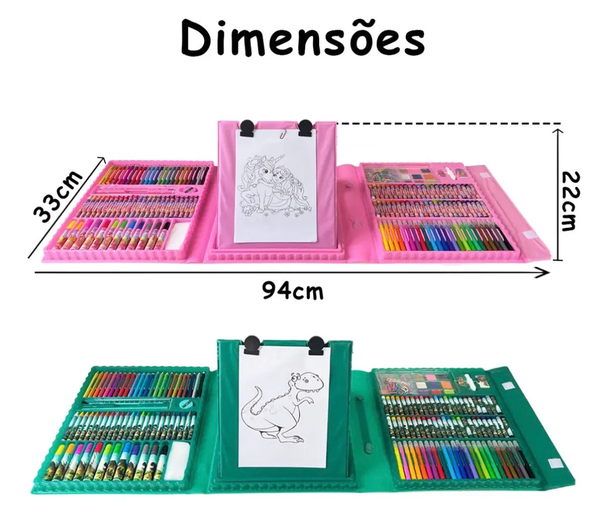 Maleta de Pintura Infantil Completa – Kit Artístico 208 Peças