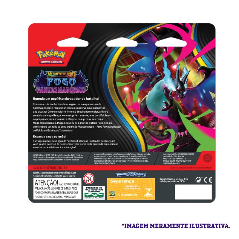 Jogo De Cartas - Pokémon - ME02 - Blister Quadruplo - Copag