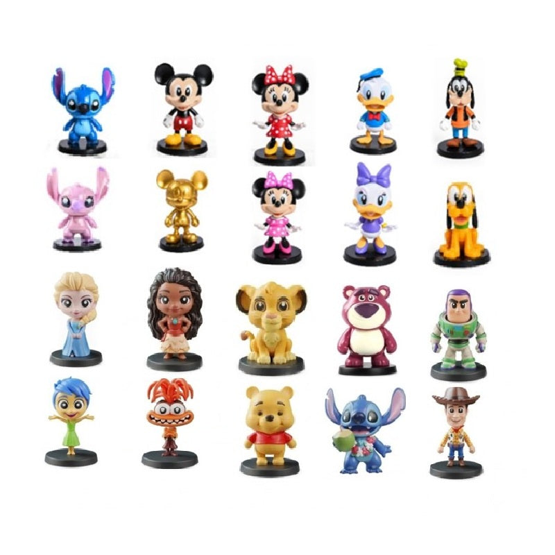 Bonecos Miniatura Colecionável Personagens Disney
