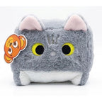 Pelúcia Quadrada de Gatinho 20cm Cinza BBR Toys R3609