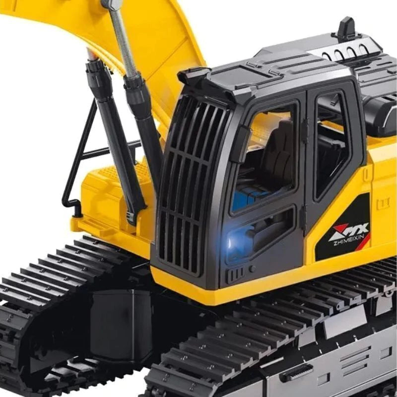Trator Retroescavadeira Construção Controle Remoto 6 Funções Multikids BR2312