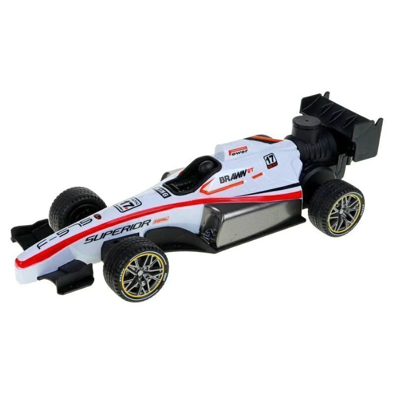 Carrinho de Corrida Controle Remoto Fórmula 1 Sai Fumaça 1:14 Art Brink
