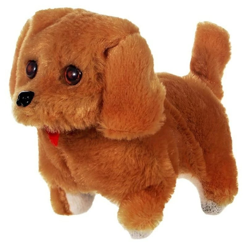 Cachorrinho Pelúcia Dog Toy Late e Anda 15cm Art Brink