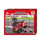 Blocos de Montar Caminhão de Bombeiro Resgate Controle Remoto DM Blocks RC Trucks DM Toys DMT7223
