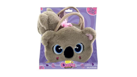 Pelúcia Cutie Handbag Ursinho Coala c/ Bolsinha Deluxe Multikids