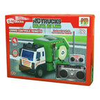 Blocos de Montar Caminhão Coleta de Lixo Controle Remoto RC Trucks DM Toys DMT7220