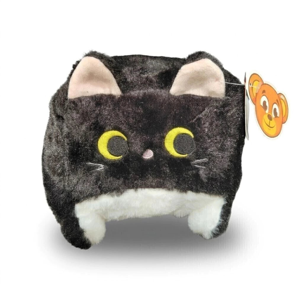 Pelúcia Quadrada de Gatinho 20cm Preto BBR Toys R3609