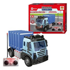 Blocos de Montar Caminhão Container Controle Remoto DM Blocks RC Trucks DM Toys DMT7224