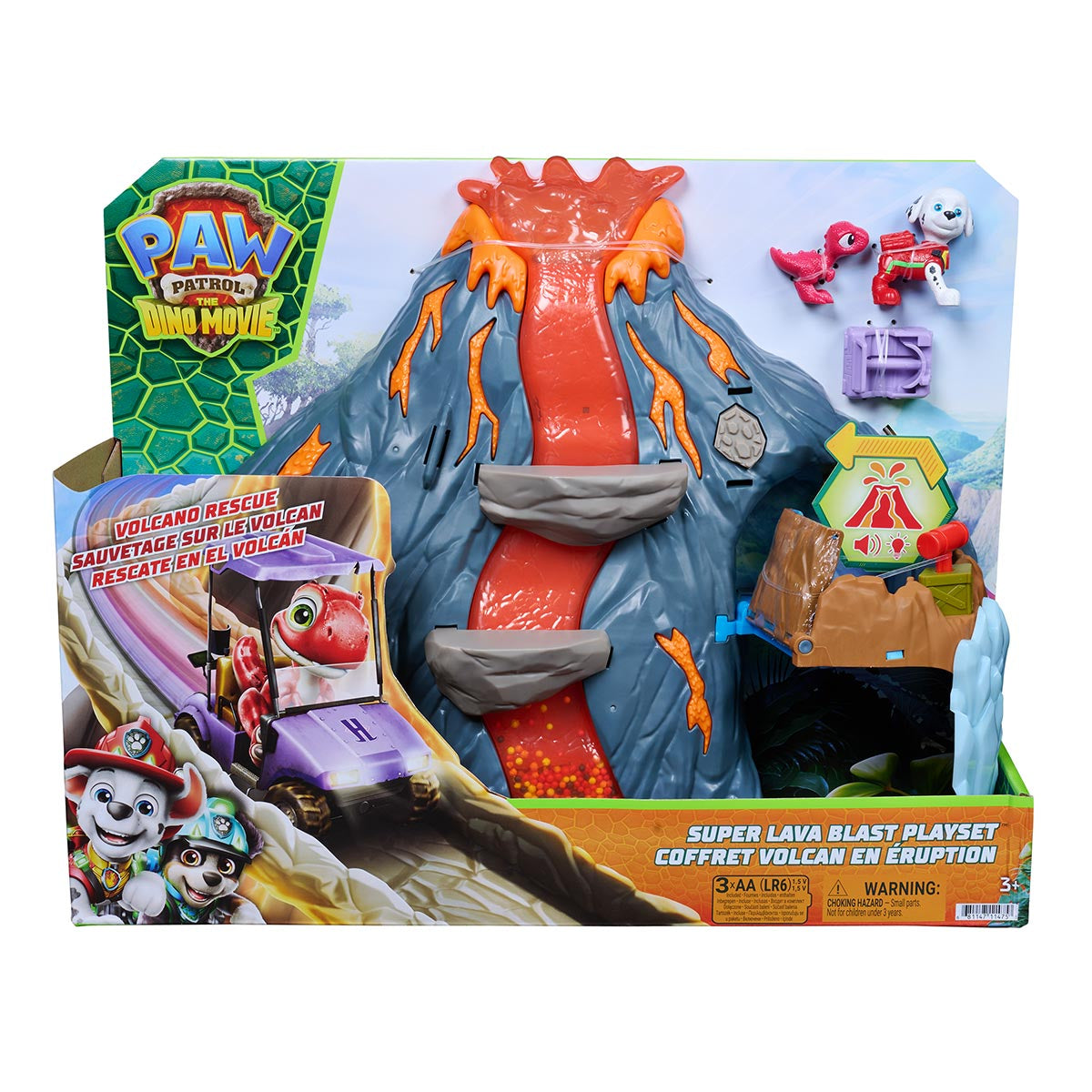 Playset Super Vulcão de Lava - Patrulha Canina: Uma Aventura Dino