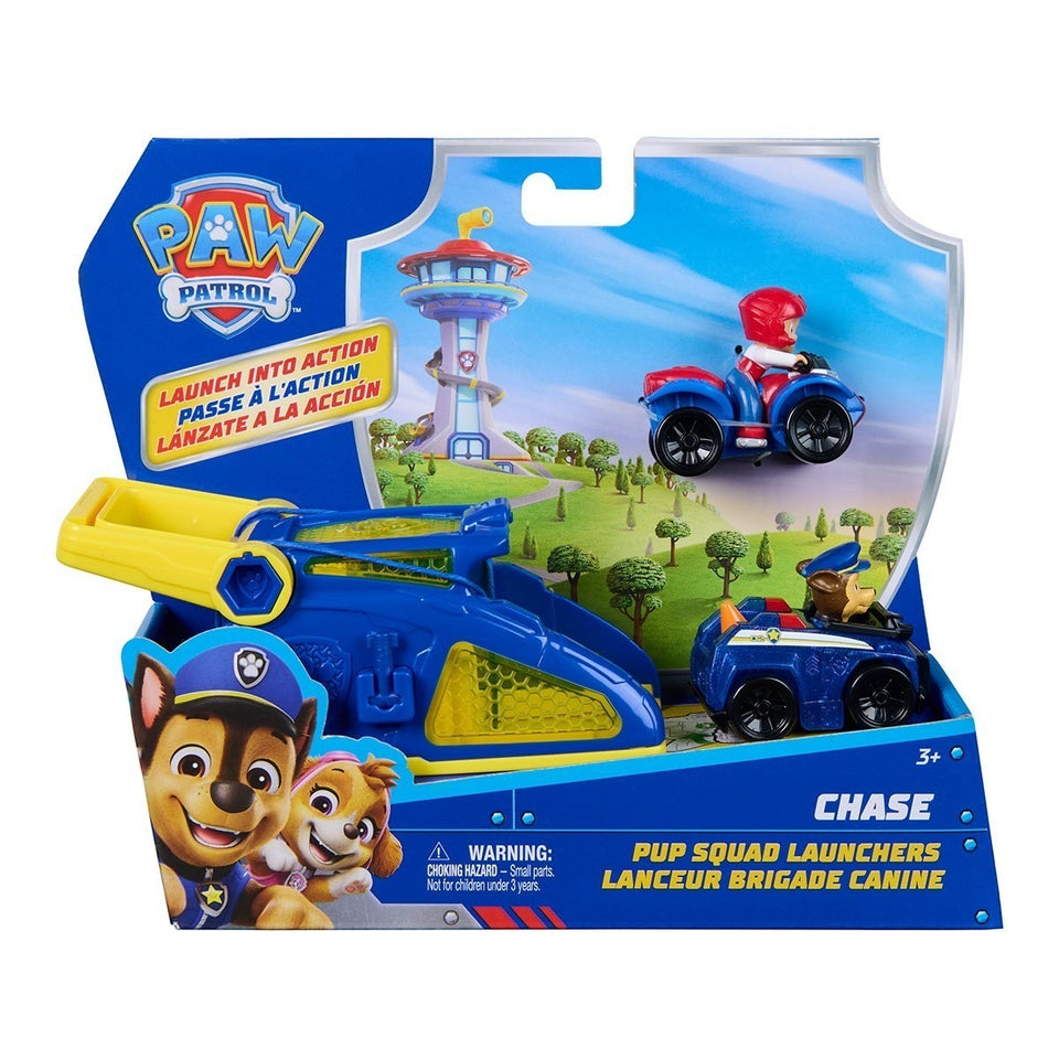 Lançador De Carrinhos Ryder e Chase - Patrulha Canina