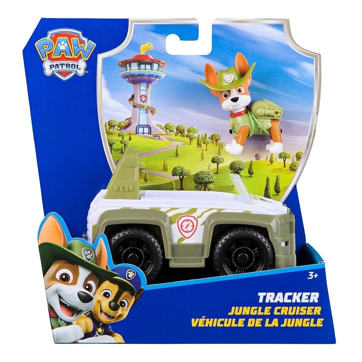 Patrulha Canina - Boneco De 7Cm E Veículo - Tracker (Novo)